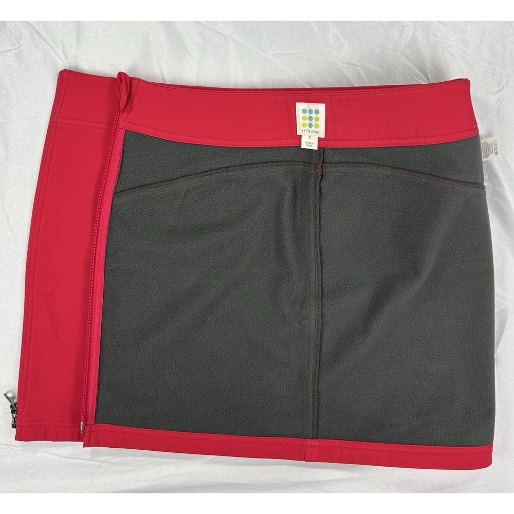 Title Nine Skirt,‎ Cold Killer Fleece Lined Mini Red Pink Size 8 - Picture 3 of 8